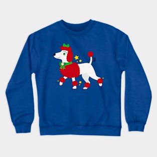 Cute Poodle Dressed for the Holidays Crewneck Sweatshirt